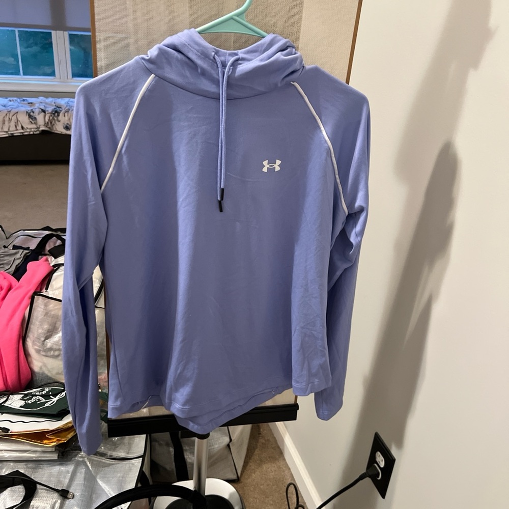 Under Armour Periwinkle Hoodie with White Trim